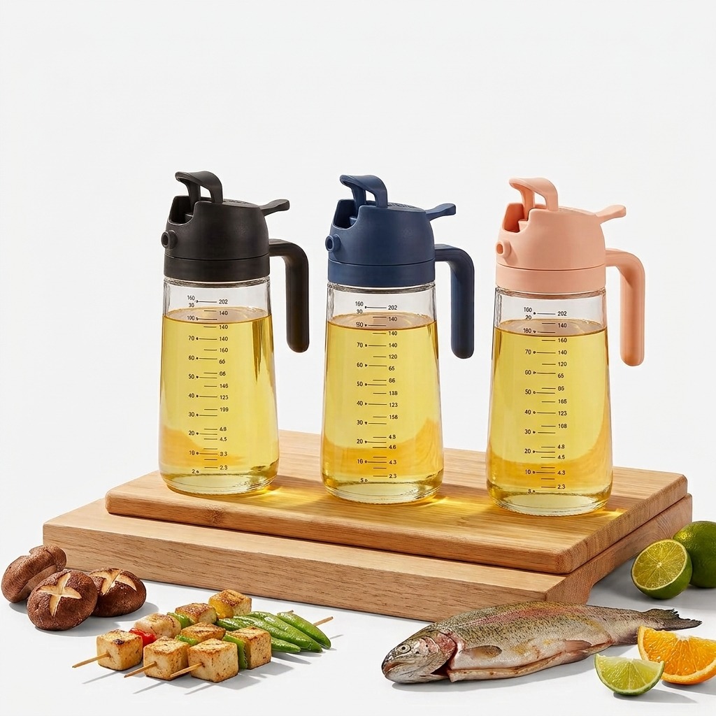 TrendPlain 16oz (470ml) Glass Olive Oil Sprayer & Dispenser